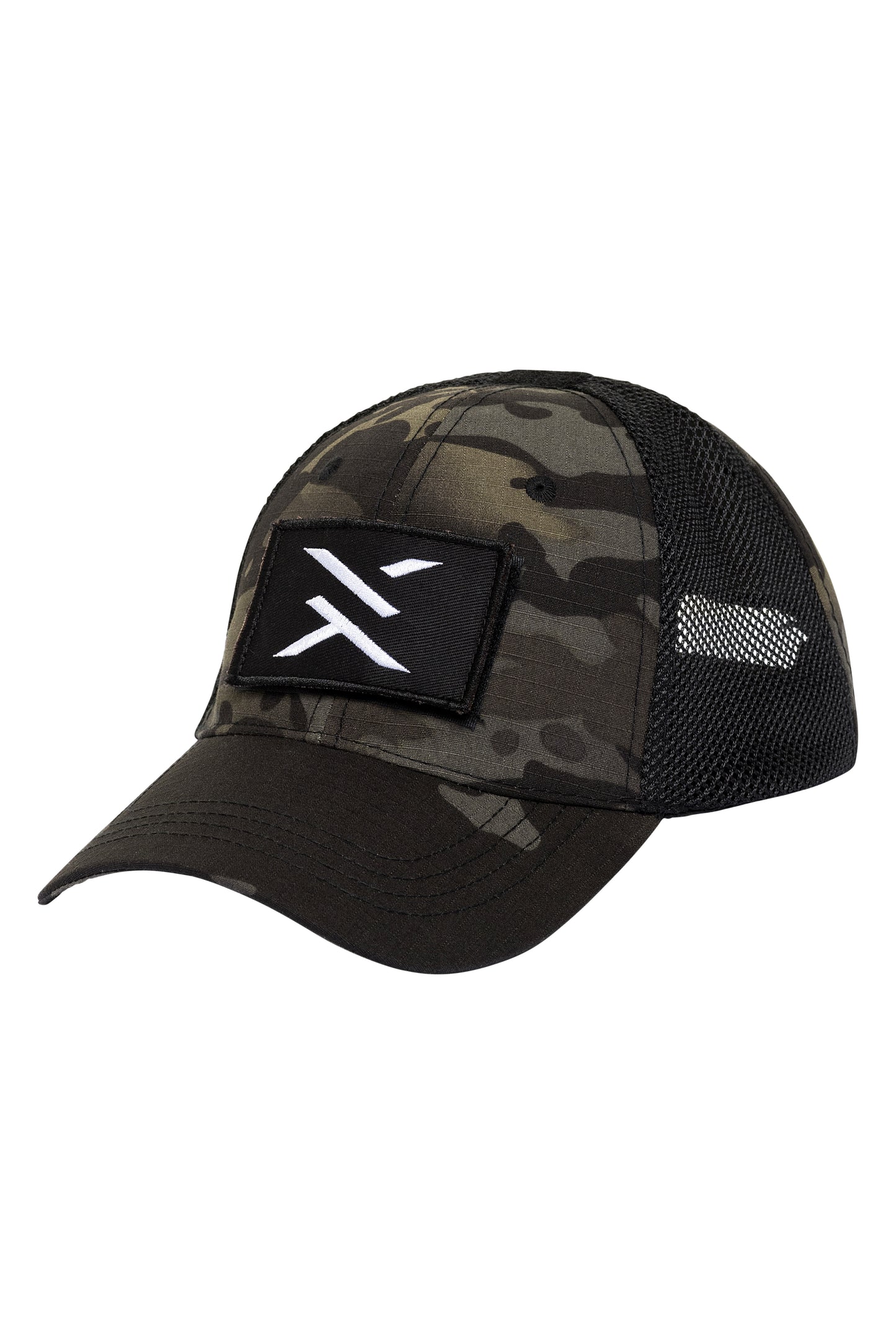 XbyG Velcro Black Military Camo Cap